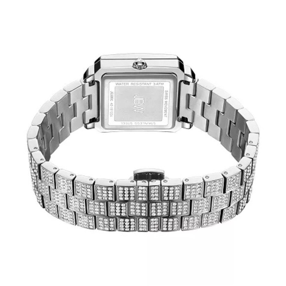 Gorgeous JBW Women’s Cristal Silver Tone Stainlesss Steel Watch, 28mm - NEW main image 5